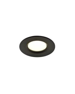 Downlight embutido led interior preto Cooke & Lewis
