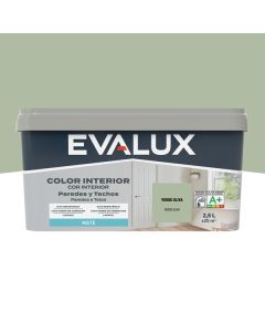 Tinta Interiores Verde Oliva 2,5 L Evalux