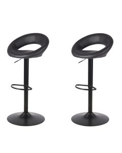 Conjunto de 2 bancos Regina pretos