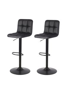 Conjunto de 2 bancos Lagan pretos