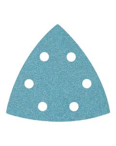 5 folhas de lixa delta antiobstrução grão 120 93mm