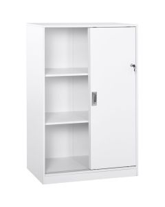 Armário de arquivo 80x40x120cm painel de partículas e1 color blanco Homcom