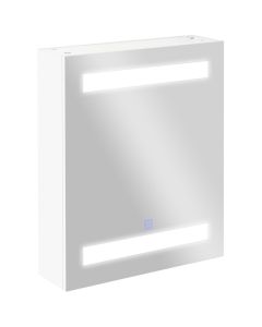 Armário casa de banho 50x15x60 cm mdf e espelho color blanco Homcom