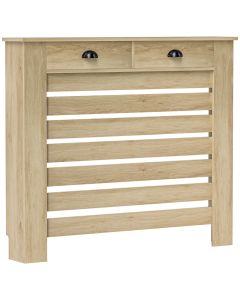 Cobertura para radiador 111x19x95,5 cm mdf color marrón Homcom