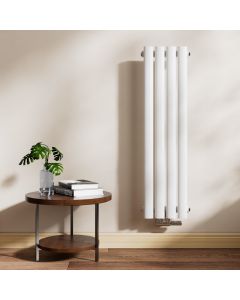 Emke radiador horizontal tubo redondo branco, 90x24 cm, monocamada