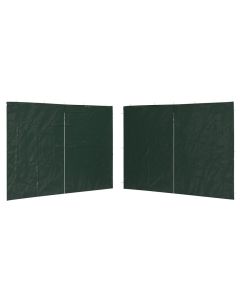 Parede lateral com fecho p/ tenda de festas 2 pcs pe verde