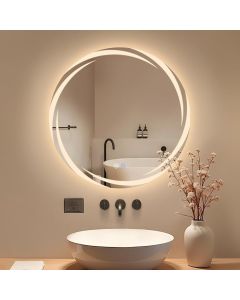 Nettlife espelho de banheiro LED prata 70x70 2000lm
