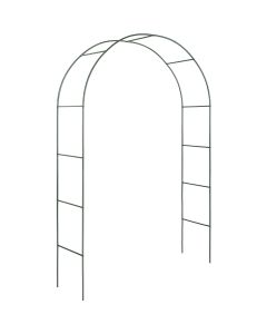 Arco de jardim de aço e resistente 140x40x240 cm verde