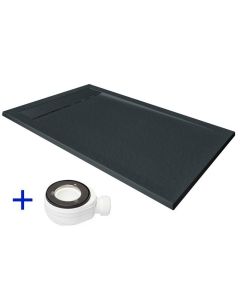 Base de duche de resina 150x70 premium ambiente grafito ral 7016  70x150