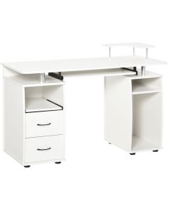 Mesa de computador 120x55x85 cm color blanco Homcom