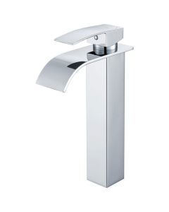 Torneira de lavatório - inox - misturador cromado - bico alto - design casc