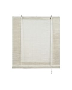Estores de bambu, estore de rolo bambu natural branco 150 x 175cm