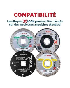 Disco de diamante x-lock standard cerâmica Bosch 125 mm - 2608615138
