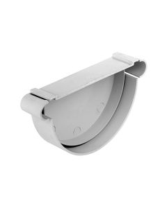 TAMPA DE DESCARGA PARA CALEIRA EM PVC CURVA BRANCO 120 MM