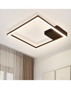 Nettlife LED luz de teto branca quente moderna lâmpada de corredor preta