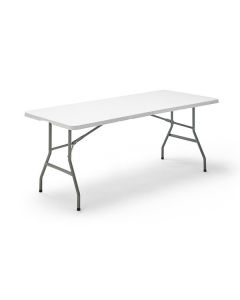 Mesa de jardim dobr&aacute;vel 180x74cm feita de a&ccedil;o Cada