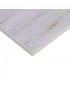 Placa de melamina carvalho cinzento 4 cantos 80 x 19,5 x 1,6 cm