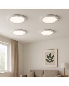 Pack 4 downlights led red 22cm 18w luz neutro