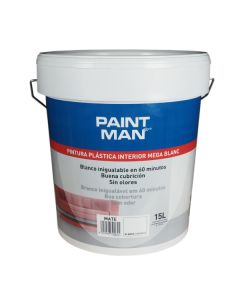 Tinta plástica paintman branca mate 15l