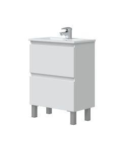 Móvel de casa de banho Thea cor branco 60x36cm