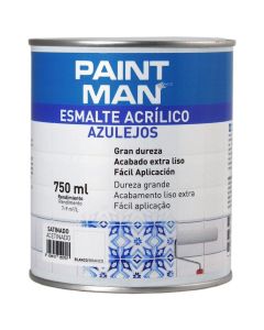 Esmalte acrílico azulejos acetinado branco paintman 750 ml
