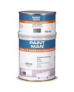 Kit esmalte banheiras brilhante branco paintman