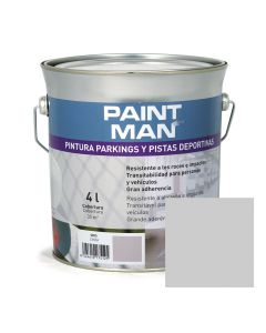 Tinta estacionamentos e pistas desportivas cinzento paintman 4 l