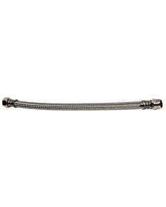 MANGUEIRA AÇO INOX M 1/2" - H 1/2" 30 CM