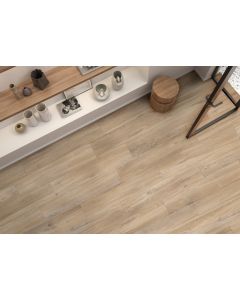 Pavimento porcel&acirc;nico grande formato madeira natural mate 23x120cm C1 Asai