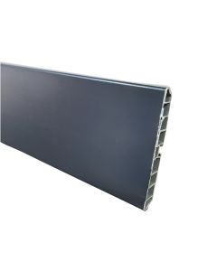 Rodapé em PVC preto 400x15cm