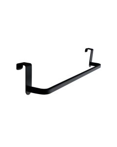 Toalheiro lateral cor preto para móvel de casa de banho