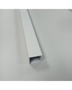 Resguardo de duche quadrado 200x4x4cm branco