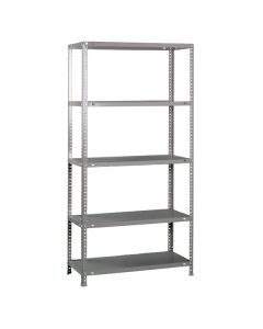 Prateleira metálica cinza volga 180x90x30cm 375kg com parafusos