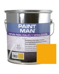 Tinta para vias e sinalização amarelo paintman 4 l