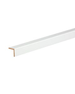 Cantoneira branca 3,5x3,5x244 cm