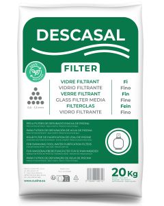 Saco de vidro filtrante Descasal 20kg