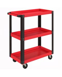 Carrinho de ferramenta 70,5x35x82,5 cm metal, pp color rojo Homcom