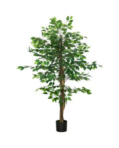 Planta artificial 15x15x150 cm peva color verde Homcom, casa - decoração