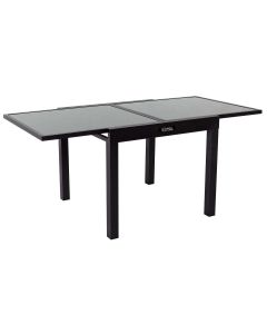 Mesa de jardim em alumínio extensível "porto 8" - phoenix - preta