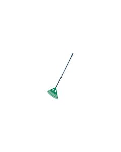 Vassoura de folhas xl - 27 dentes - metal/plástico - verde - 173 cm