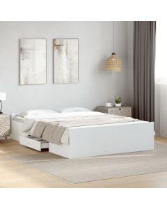 Cama c/ gavetas 120x190cm derivados de madeira branco