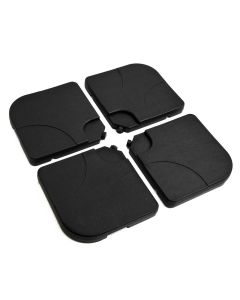 Base para chapéu de sol de 4 peça 50x50x7,5cm hdpe Outsunny
