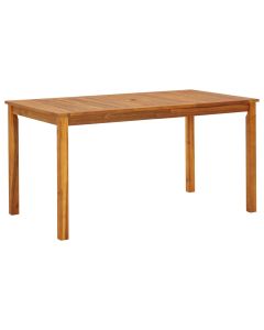 Mesa de jardim 140x80x74 cm madeira de acácia maciça pt1301