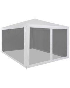 Tenda para festas com 4 paredes laterais em rede 4x3 m