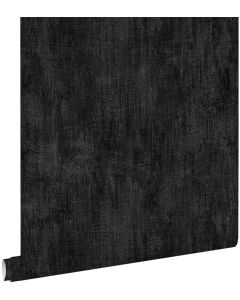 Estahome papel de parede liso com efeito de pintura preto 53 cm x 10.05 m