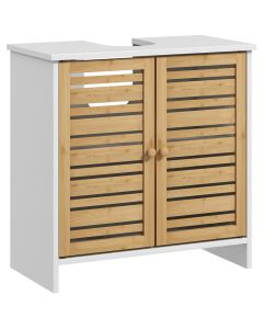 Móvel para lavatório 60x30x60 cm bambu e mdf multicolor Homcom