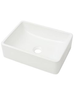 Lavatório em cerâmica 41x30x12 cm branco