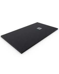 Base de duche em resina extraplano. Preto 70x100cm