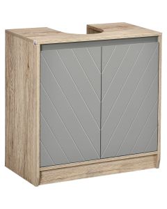 Móvel para lavatório 60x30x59,8 cm bicolor Homcom, casa - casa de banho