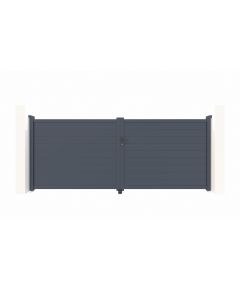 Pacote portão basculante elétrico eiger 4m h.160cm + motorização braço b500